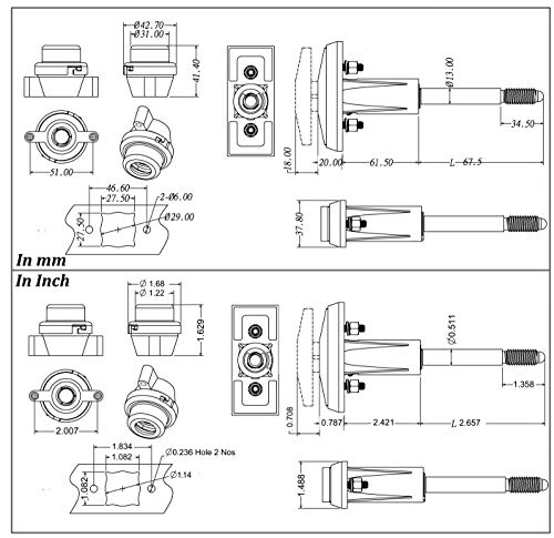 Admiral Locks T-Handle Vending Machine Lock