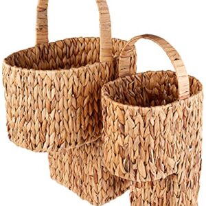 Trademark Innovations Water Hyacinth Storage Stair Basket Set With Handles