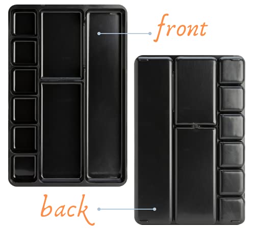 1InTheOffice 9-compartment Drawer Tray Organizer (2 Pack)