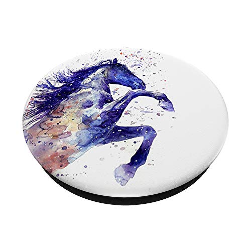 Horse Watercolor Pop Socket Gift For Girls That Love Horses PopSockets PopGrip: Swappable Grip for Phones & Tablets