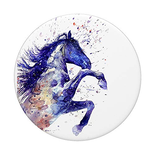 Horse Watercolor Pop Socket Gift For Girls That Love Horses PopSockets PopGrip: Swappable Grip for Phones & Tablets