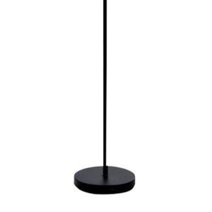 Catalina 21438-000 Modern 2-Light Zen Stick Floor Lamp with Rice Paper Shade, 70", Black