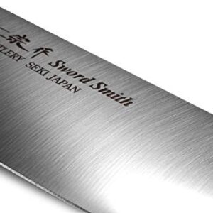 Seki Japan MASAMUNE, Japanese Utility Chef Kitchen Knife, Stainless Steel Wa Santoku Knife, PP Handle, 6.7 inch (170mm)