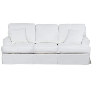 sunset trading ariana sleeper sofa, white