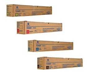 tn221 a8k3130 genuine konica minolta toner value pack, b/c/m/y