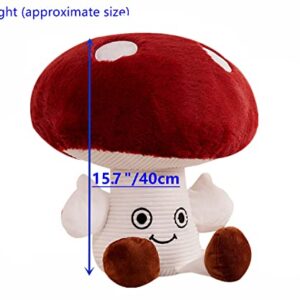 Ichesun Creative Vivid 3D Mushroom Pillow Gift Plush Throw Pillow (15.7" (Medium Size))