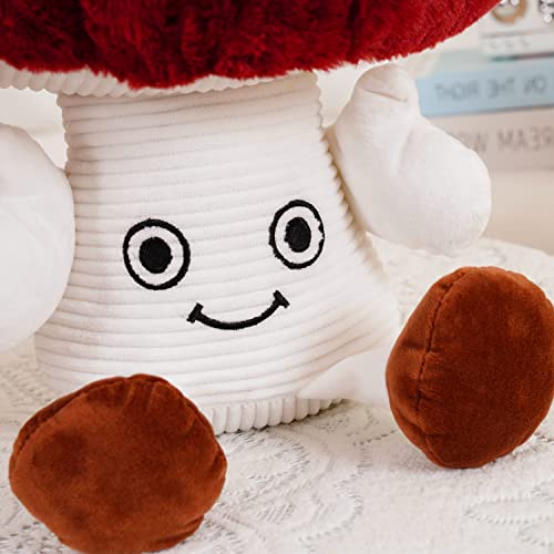 Ichesun Creative Vivid 3D Mushroom Pillow Gift Plush Throw Pillow (15.7" (Medium Size))