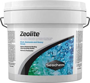seachem zeolite marine & freshwater binding agent - ammonia and heavy metals 4 l, grey (1276)