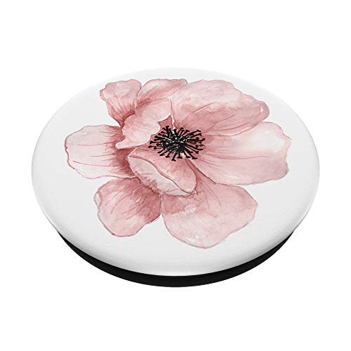 Pink Peony Flower PopSockets PopGrip: Swappable Grip for Phones & Tablets