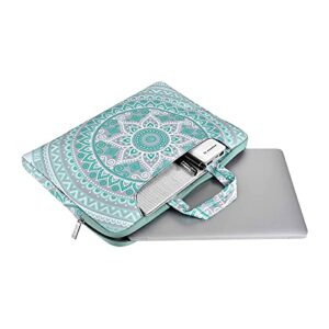 MOSISO Laptop Shoulder Bag Compatible with MacBook Air 15 M2 A2941 2023/Pro 16 2023-2019 M2 A2780 M1 A2485 A2141/Pro 15 A1398,15-15.6 inch Notebook, Carrying Briefcase Handbag Sleeve Mandala MO-MDL001