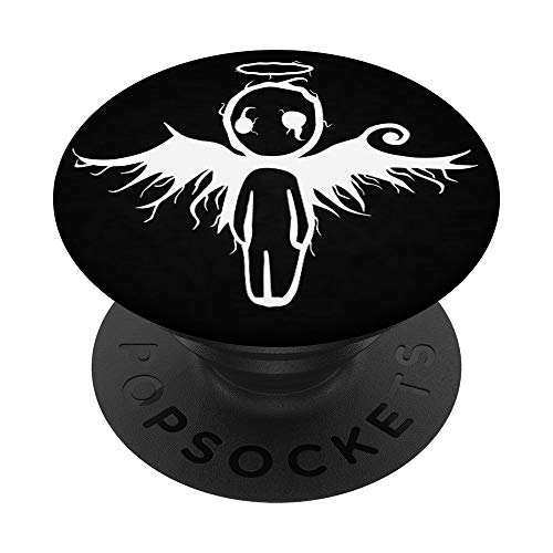 Emo Pop socket Goth Gift For Punk Sad Death PopSockets PopGrip: Swappable Grip for Phones & Tablets