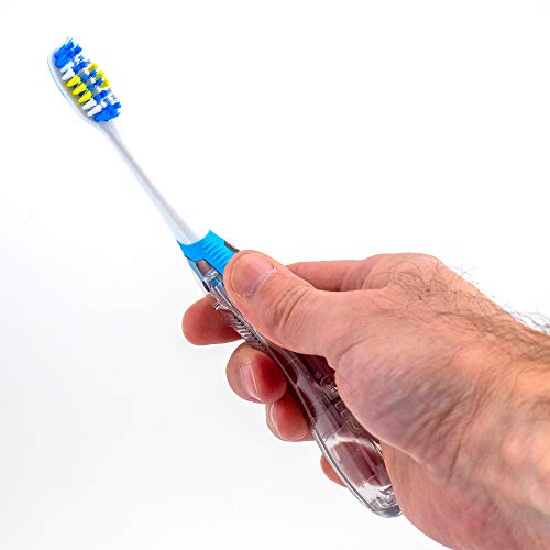 GUM Folding Travel Toothbrush with Antibacterial Soft Bristles (Pack of 6)