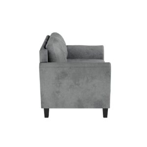 LIFESTYLE SOLUTIONS Grayson Love Seats, 57.87"x32"x32.68", Dark Grey