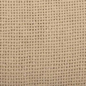 VHC Brands Burlap Natural Solid Color Cotton Farmhouse Bedding Distressed Appearance Square 18x18 Filled Pillow, Vintage White Tan
