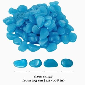 SunGrow Betta Aquarium Stones, Lightweight, Fish Bowls and Reptile Tanks Decor, 200 Pcs