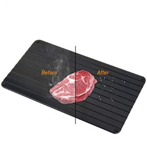 coitak defrosting tray, defroster for defrost frozen food quickly, natural way for meat defrosting, large size 13.8x7.8 inch
