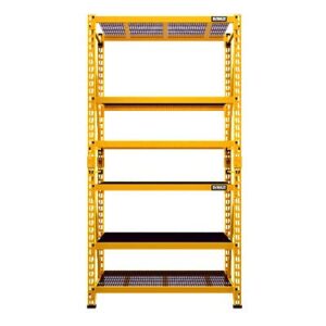 DEWALT 4-Foot Tall, 3 Shelf Steel Wire Deck Industrial Storage Rack, Adjustable for Custom Workshop/Garage Storage Solutions, Total Capacity: 4,500 lbs.