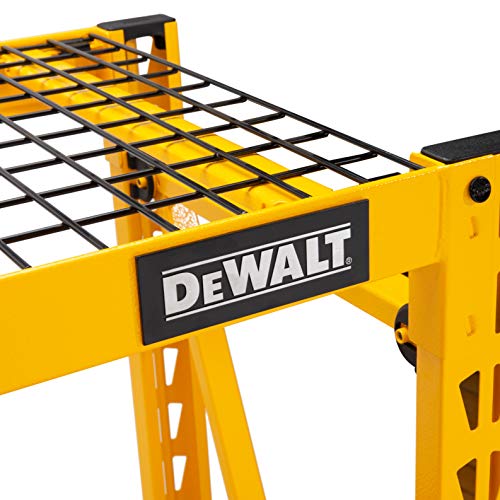 DEWALT 4-Foot Tall, 3 Shelf Steel Wire Deck Industrial Storage Rack, Adjustable for Custom Workshop/Garage Storage Solutions, Total Capacity: 4,500 lbs.