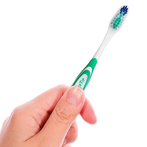 GUM - 10070942404614 Super Tip Toothbrush, Compact Soft Bristles, Twin Pack (Pack of 6)