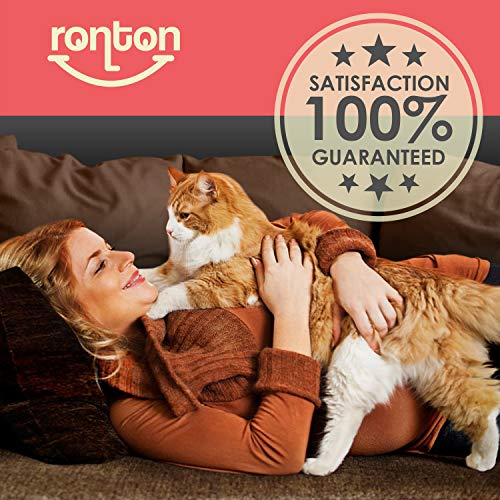 Ronton Cat Scratch Deterrent Tape - Anti Scratch Tape for Cats | 100% Transparent Clear Double Sided Training Tape | Pet & Kid Safe | Furniture, Couch, Door Protector (5 Sheet)