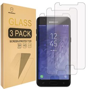 mr.shield [3-pack] designed for samsung galaxy j3 / j3v / j3 v (3rd generation) 3rd gen (2018 version) [japan tempered glass] screen protector with lifetime replacement