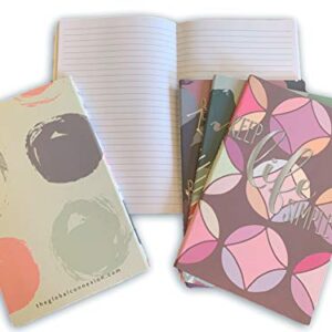 6-Pack of Mini Softcover Pocket Notebooks/Journals/Notepads/Diary, College Ruled 8x5 A5 Paper for Field Notes or Small Lined Cute Journals to Write in for Women Girls or Teens, Assorted Patterns