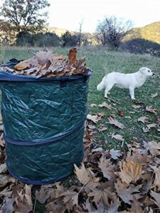 pop up bin collapsible organizer leaf bag trash can 20-gallon portable hanging folding organizer camping outdoor garden & ebook