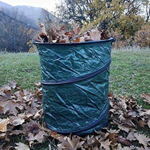 Pop Up Bin Collapsible Organizer Leaf Bag Trash Can 20-Gallon Portable Hanging Folding Organizer Camping Outdoor Garden & Ebook
