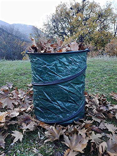 Pop Up Bin Collapsible Organizer Leaf Bag Trash Can 20-Gallon Portable Hanging Folding Organizer Camping Outdoor Garden & Ebook