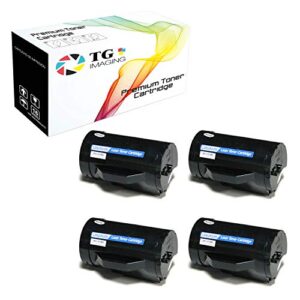 4-pack tg imaging compatible s2810x s2810dn toner cartridge replacement for s2810 combo pack work in dell h815dw s2810dn s2815dn printers (4xblack)