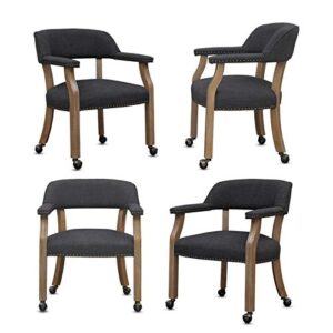 comfort pointe millstone game and dining chairs - set of 4