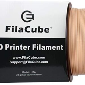 Skin/Flesh PLA 3D Printer 1.75mm Filament 1kg - FilaCube PLA 2 Light Skin Color Tone 1.75 mm 1 kg 3D Printing Plastic Filament Supply for Human Organ Model Body Girl Toy epidermis [Made in USA]