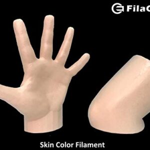 Skin/Flesh PLA 3D Printer 1.75mm Filament 1kg - FilaCube PLA 2 Light Skin Color Tone 1.75 mm 1 kg 3D Printing Plastic Filament Supply for Human Organ Model Body Girl Toy epidermis [Made in USA]