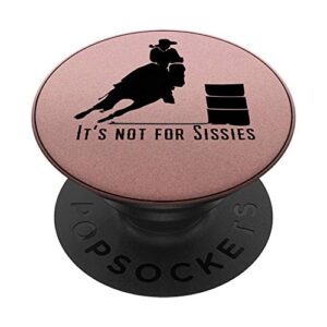 Barrel Racing Horse Stuff Design on Rose Pink Background PopSockets PopGrip: Swappable Grip for Phones & Tablets