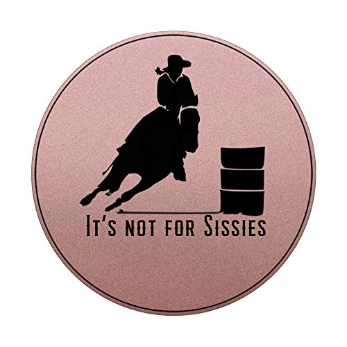 Barrel Racing Horse Stuff Design on Rose Pink Background PopSockets PopGrip: Swappable Grip for Phones & Tablets