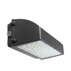 jmkmgl led wall pack light, 60w full cutoff dusk to dawn outdoor security lights,5000k 7200lm 200-400w hps/mh replacement, waterproof ip65 commercial industrial lighting etl dlc listed 5-year warranty