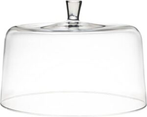 barski - euorpean quality glass - extra large glass - clear - cake dome - 11.5" diameter - made in europe