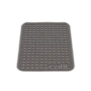 catit cat litter mat, rectangle, small, grey, 44365