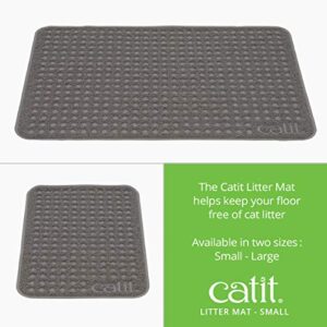 Catit Cat Litter Mat, Rectangle, Small, Grey, 44365