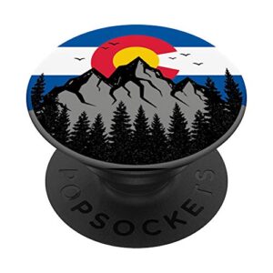 colorado rocky mountains coloradan state flag popsockets swappable popgrip