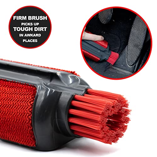 Roamwild Car Tidy - Interior Cleaning Tool kit - Many Cleaning Accessories in one Tool with extendable Magnetic Crack Retrieval Tool with Bright LED Torch