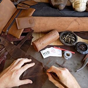 Hide & Drink, Pencil Pouch Handmade from Full Grain Leather - Bourbon Brown