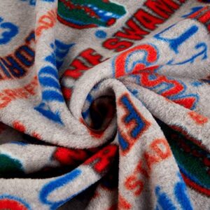 NCAA Florida Gators Fleece Heather Verbiage, Fabric by the Yard