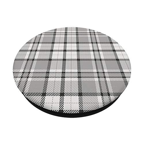 Grey Plaid Popsocket PopSockets PopGrip: Swappable Grip for Phones & Tablets