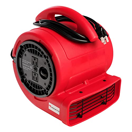 MOUNTO 1/5hp 3 Speed 800cfm Mini Commercial Air Mover Floor Dryer Fan