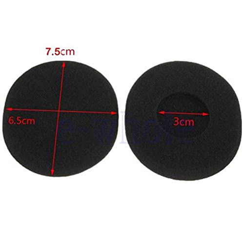 Rhinenet Replacement Earpad Ear Pads Cushion Sponge Foam Covers Compatible for Logitech H800 Wireless Headphones Headset Original Soft Comfortable Foams Durable Flexible Noise Isolation 4pcs Black