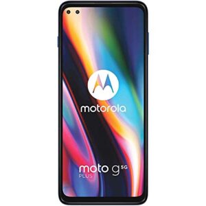 Moto G 5G Plus XT2075-3, Euro 5G Only/Global 4G LTE, International Version (No US Warranty), 64GB, 4GB, Surfing Blue - GSM Unlocked (T-Mobile, AT&T, Cricket)