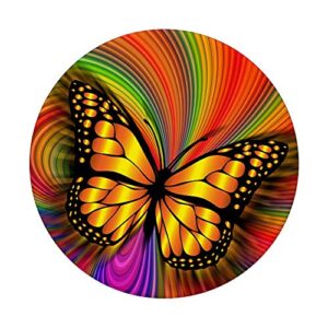 Cell Phone Button Pop Out Holder for Hand Butterfly Rainbow PopSockets PopGrip: Swappable Grip for Phones & Tablets