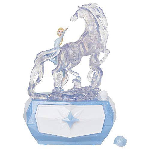 Frozen 2 Elsa & Nok Spirit Animal Horse Jewelry Box with Lights & Sounds! Accessory Ring Included - Perfect for Any Elsa Fan! for Girls Ages 3+