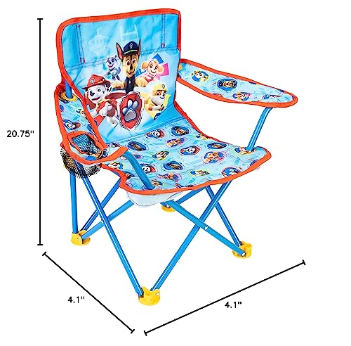 Paw Patrol Kids Camping Chair, Camp Fold N Go Chair with Carry Bag